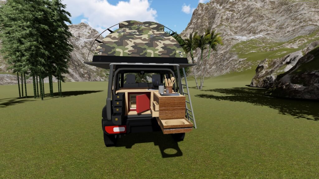 Mahindra thar camping kit